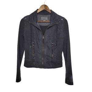Anthropologie Marrakech Dark Gray Moto Jacket XS